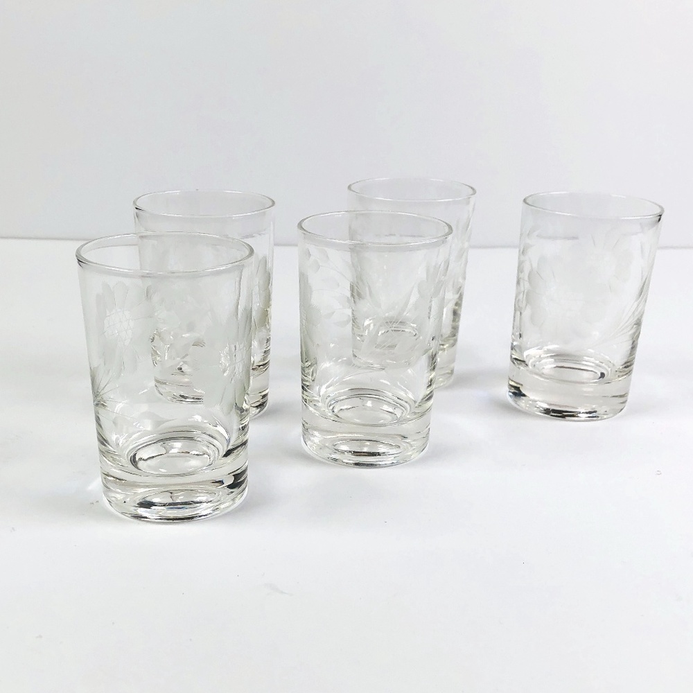 Set of 5 Cornflower Juice Glasses